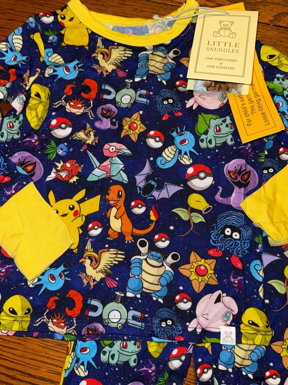 Little Snuggles Baby Boys Size 18-24 months Pokemon Bamboo Two Piece Pajamas NWT